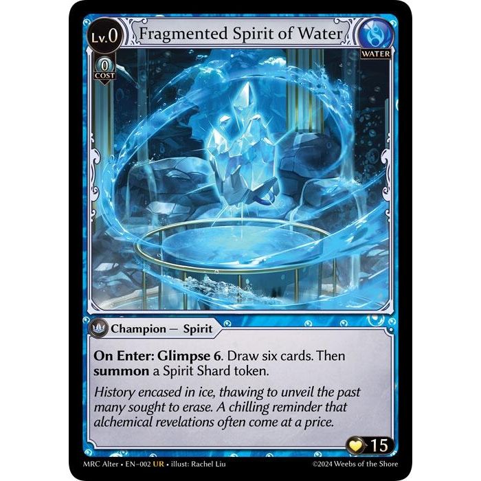 Image for Fragmented Spirit of Water (2) (MH Alter) - Grand Archive TCG