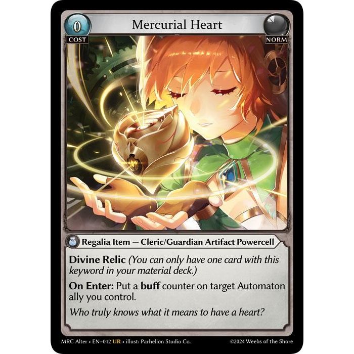 Image for Mercurial Heart (12) (MH Alter) - Grand Archive TCG