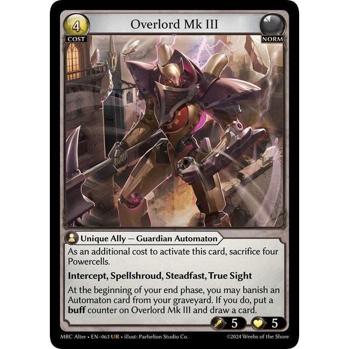 Image for Overlord Mk III (63) (MH Alter) - Grand Archive TCG