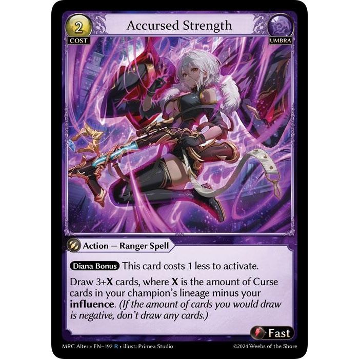 Image for Accursed Strength (192) (MH Alter) - Grand Archive TCG