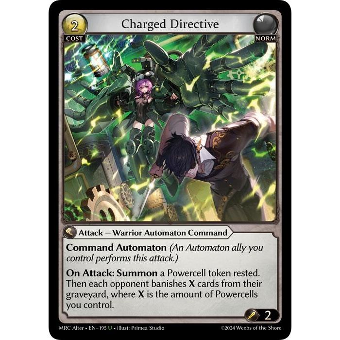 Image for Charged Directive (195) (MH Alter) - Grand Archive TCG