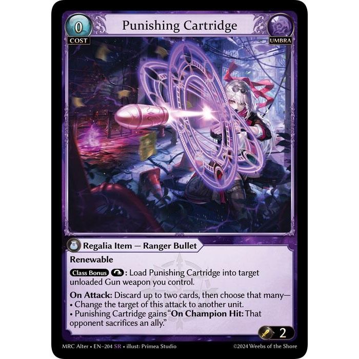 Image for Punishing Cartridge (204) (MH Alter) - Grand Archive TCG
