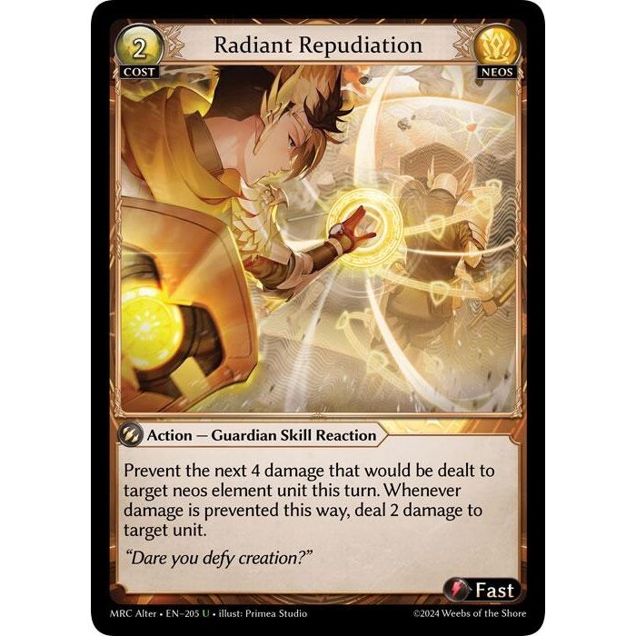 Image for Radiant Repudiation (205) (MH Alter) - Grand Archive TCG