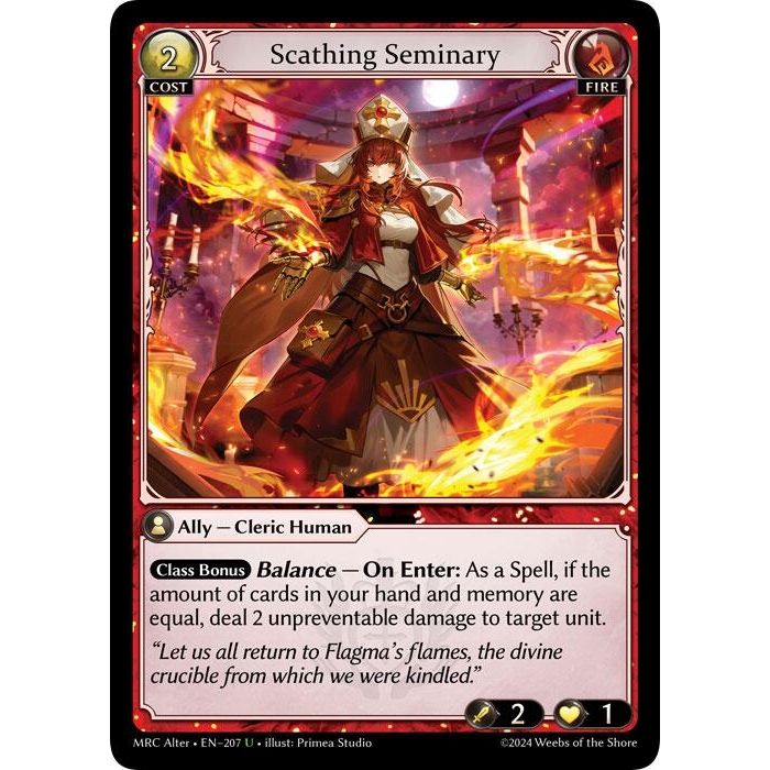 Image for Scathing Seminary (207) (MH Alter) - Grand Archive TCG