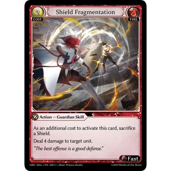 Image for Shield Fragmentation (208) (MH Alter) - Grand Archive TCG