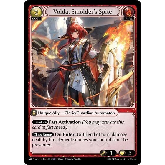 Image for Volda, Smolder's Spite (211) (MH Alter) - Grand Archive TCG