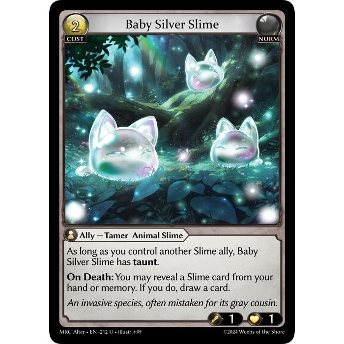 Image for Baby Silver Slime (212) (MH Alter) - Grand Archive TCG