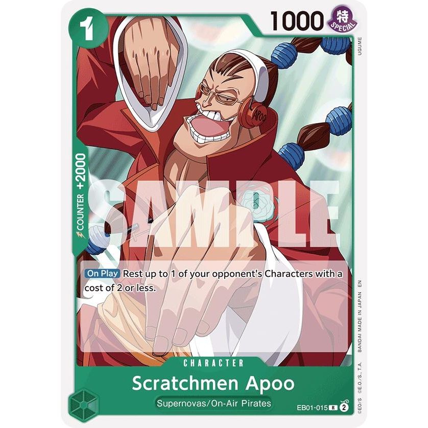 Image for Scratchmen Apoo (Reprint) (EB01-015) (ST-24) - One Piece Card Game