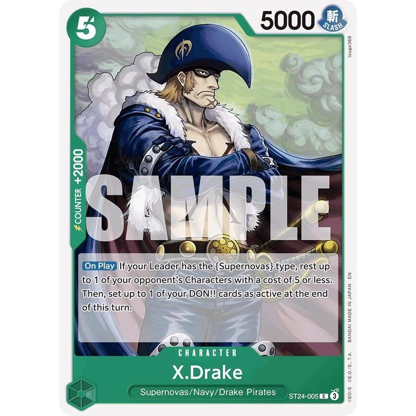 Image for X.Drake (ST24-005) (ST-24) - One Piece Card Game