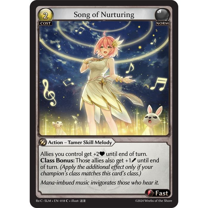 Image for Song of Nurturing (018) (SLMLTE) - Grand Archive TCG