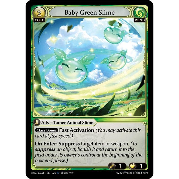 Image for Baby Green Slime (025) (SLMLTE) - Grand Archive TCG