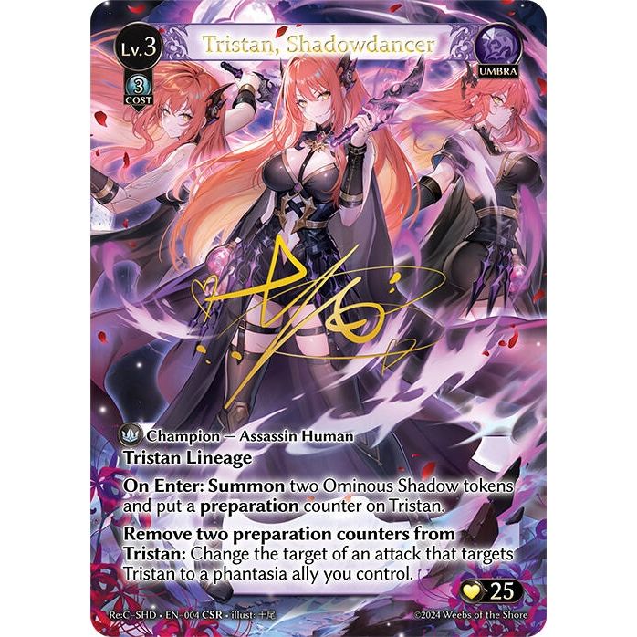 Image for Tristan, Shadowdancer (CSR) (004) (SHDLTE) - Grand Archive TCG