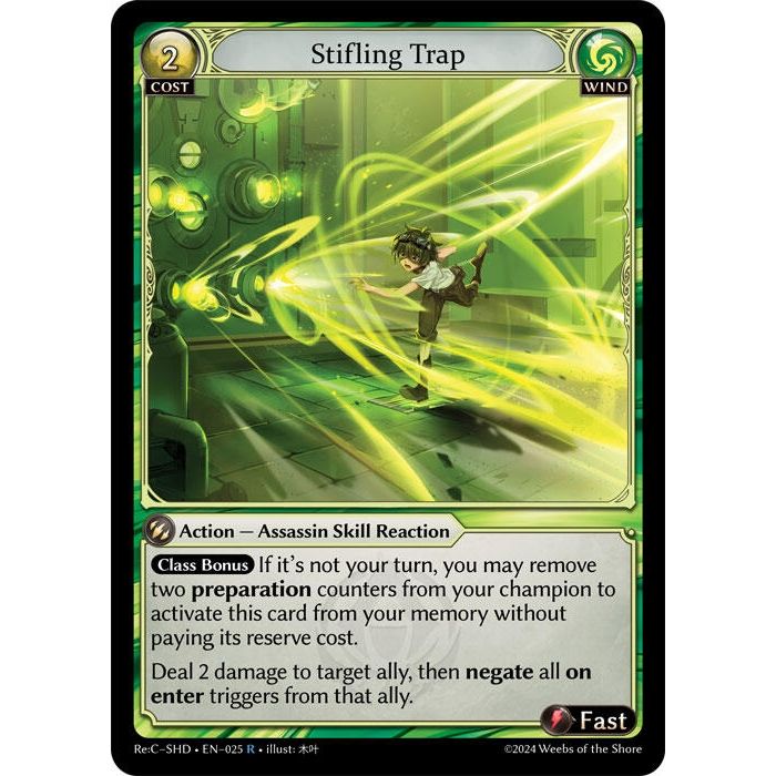 Image for Stifling Trap (025) (SHDLTE) - Grand Archive TCG