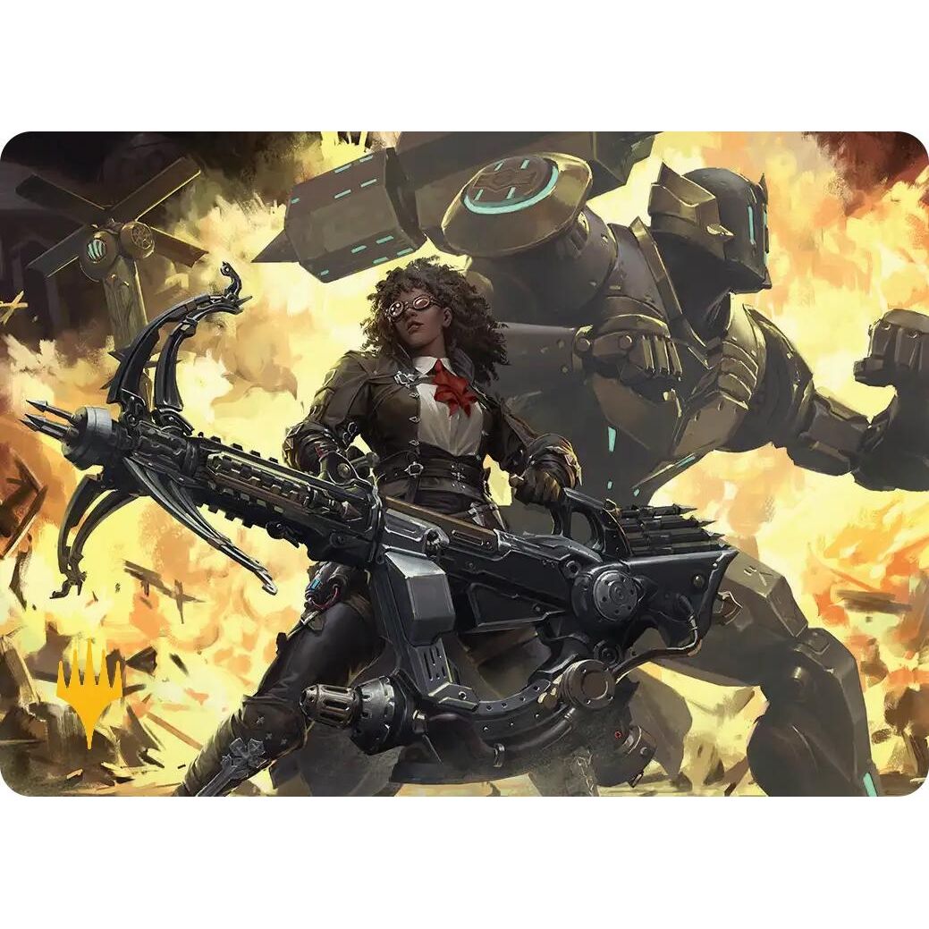 Image for Machinist's Arsenal Art Card (Gold-Stamped Planeswalker Symbol) (2) (AAFIN) - Magic: The Gathering