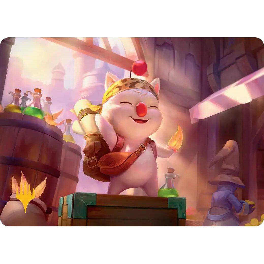 Image for Stiltzkin, Moogle Merchant Art Card (Gold-Stamped Planeswalker Symbol) (3) (AAFIN) - Magic: The Gathering