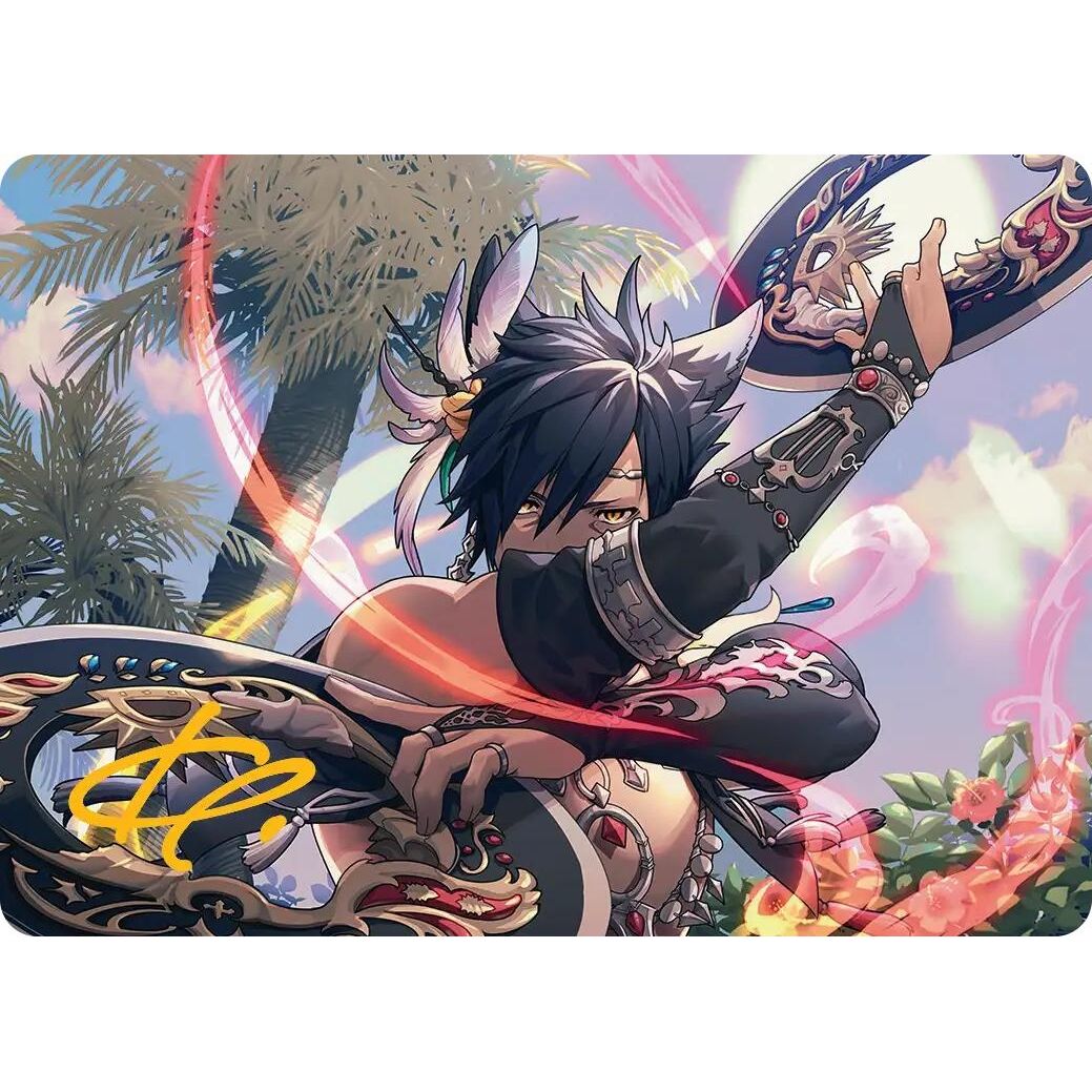 Image for Dancer's Chakrams Art Card (Gold-Stamped Signature) (24) (AAFIN) - Magic: The Gathering