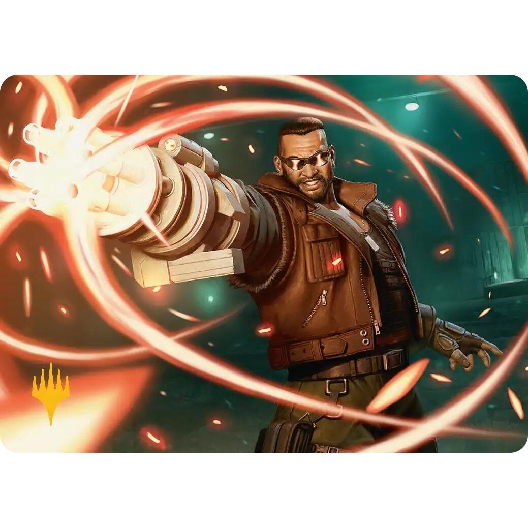 Image for Barret Wallace Art Card (Gold-Stamped Planeswalker Symbol) (8) (AAFIN) - Magic: The Gathering