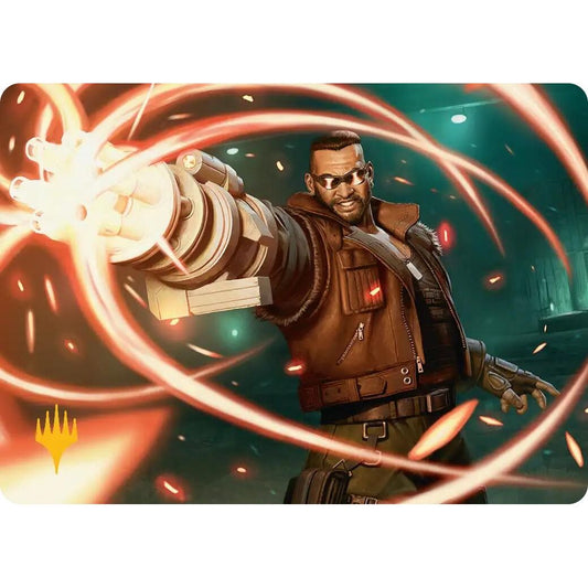 Image for Barret Wallace Art Card (Gold-Stamped Planeswalker Symbol) (8) (AAFIN) - Magic: The Gathering