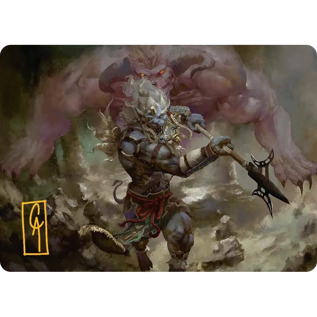 Image for Kimahri, Valiant Guardian Art Card (Gold-Stamped Signature) (29) (AAFIN) - Magic: The Gathering