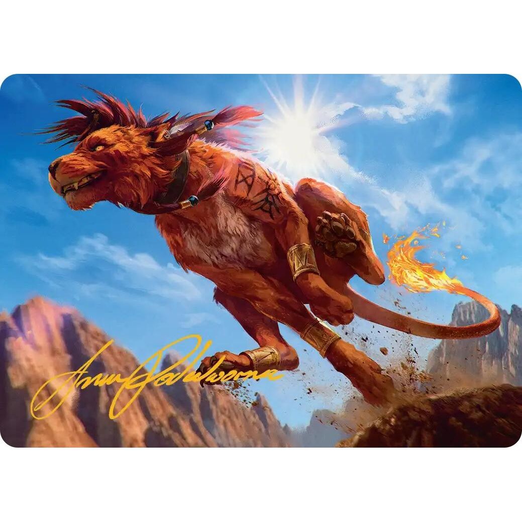 Image for Red XIII, Proud Warrior Art Card (Gold-Stamped Signature) (30) (AAFIN) - Magic: The Gathering