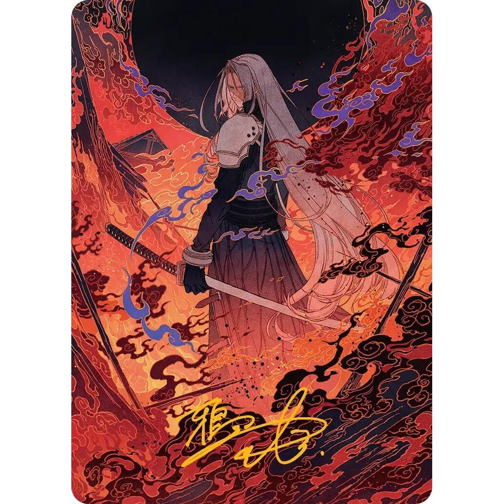 Image for Nibelheim Aflame Art Card (Gold-Stamped Signature) (35) (AAFIN) - Magic: The Gathering