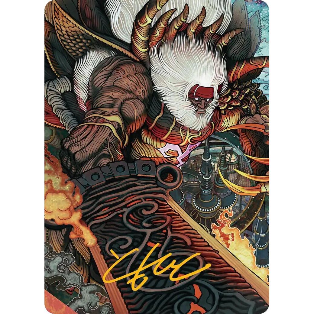 Image for Braska's Final Aeon Art Card (Gold-Stamped Signature) (39) (AAFIN) - Magic: The Gathering