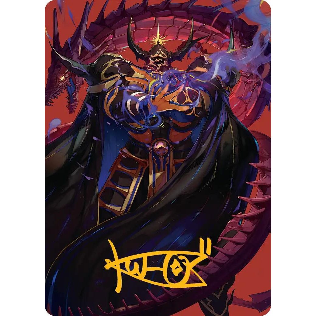Image for Golbez, Crystal Collector Art Card (Gold-Stamped Signature) (45) (AAFIN) - Magic: The Gathering