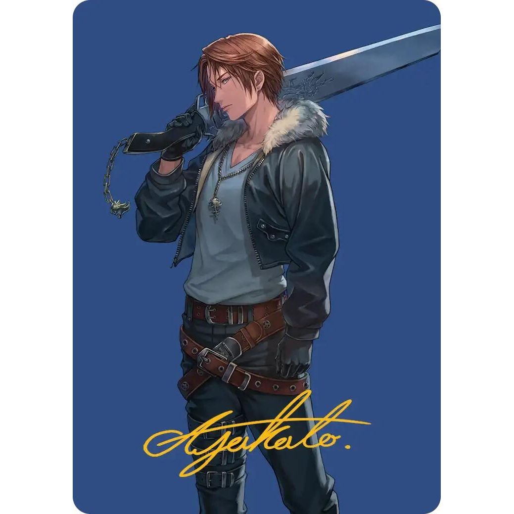 Image for Squall, SeeD Mercenary Art Card (Gold-Stamped Signature) (47) (AAFIN) - Magic: The Gathering