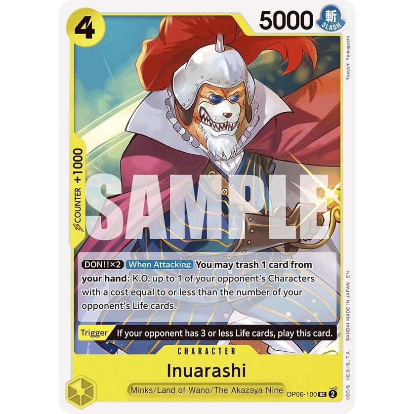 Image for Inuarashi (Reprint) (OP06-100) (ST-28) - One Piece Card Game