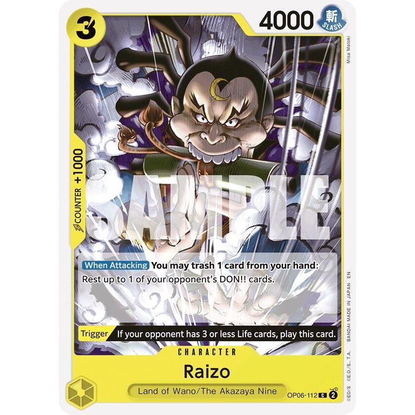 Image for Raizo (Reprint) (OP06-112) (ST-28) - One Piece Card Game