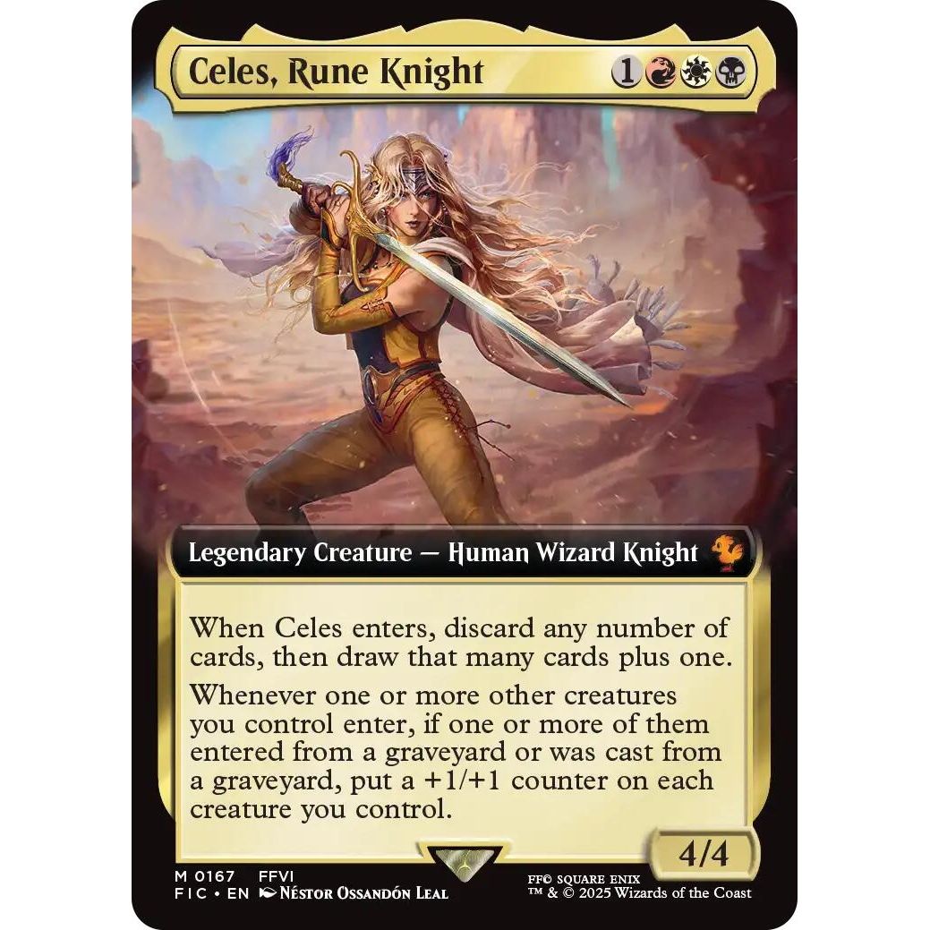 Image for Celes, Rune Knight (Extended Art) (167) (FIC) - Magic: The Gathering