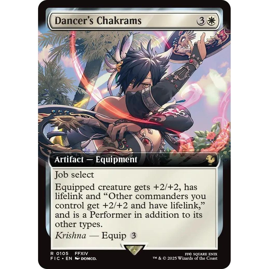 Image for Dancer's Chakrams (Extended Art) (105) (FIC) - Magic: The Gathering