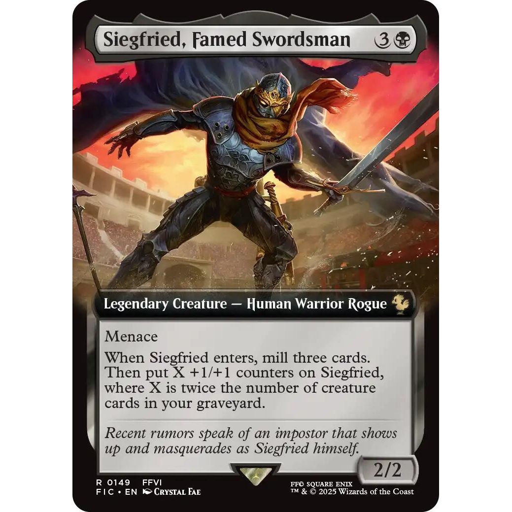 Image for Siegfried, Famed Swordsman (Extended Art) (149) (FIC) - Magic: The Gathering