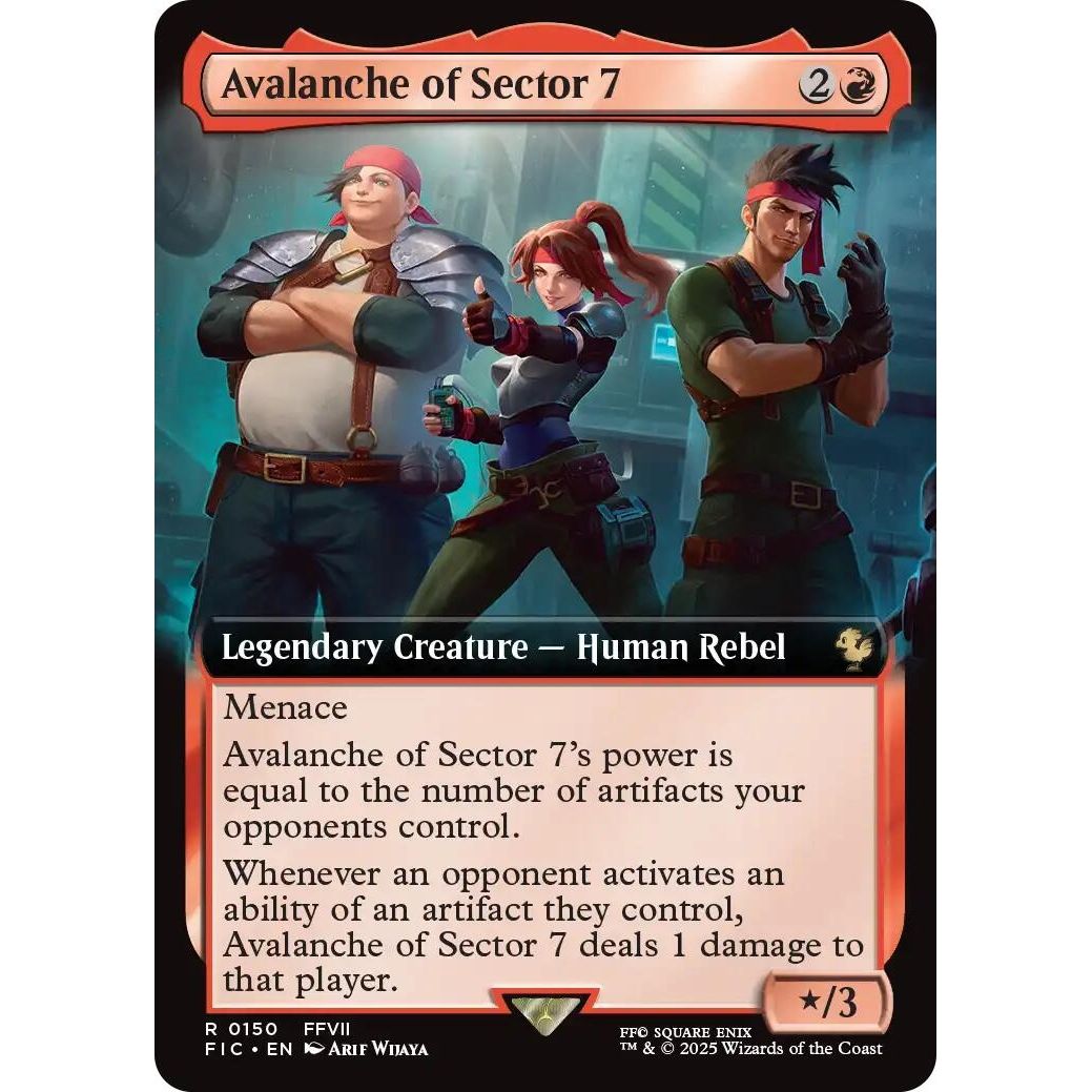 Image for Avalanche of Sector 7 (Extended Art) (150) (FIC) - Magic: The Gathering