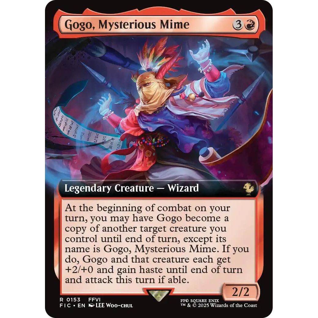 Image for Gogo, Mysterious Mime (Extended Art) (153) (FIC) - Magic: The Gathering