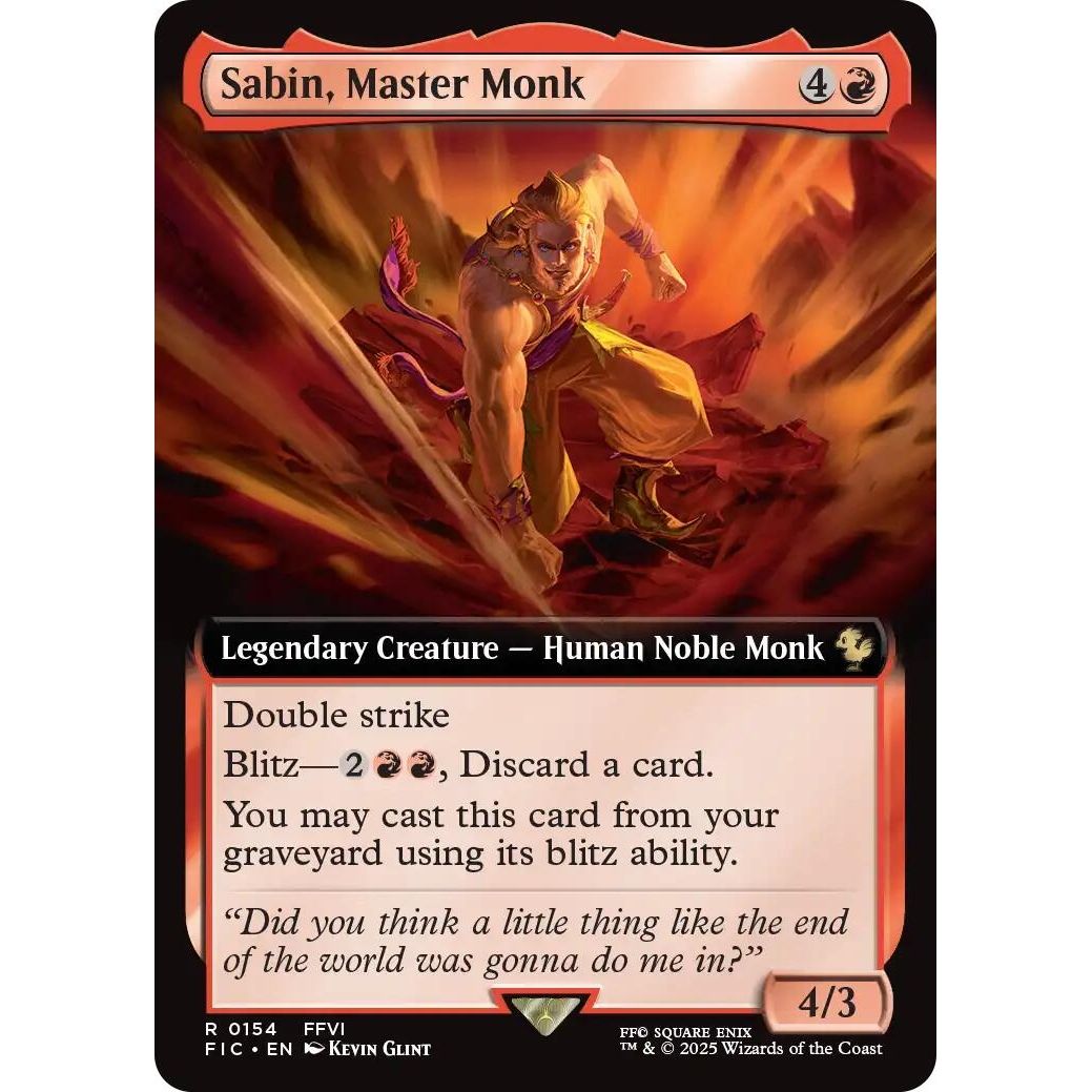 Image for Sabin, Master Monk (Extended Art) (154) (FIC) - Magic: The Gathering