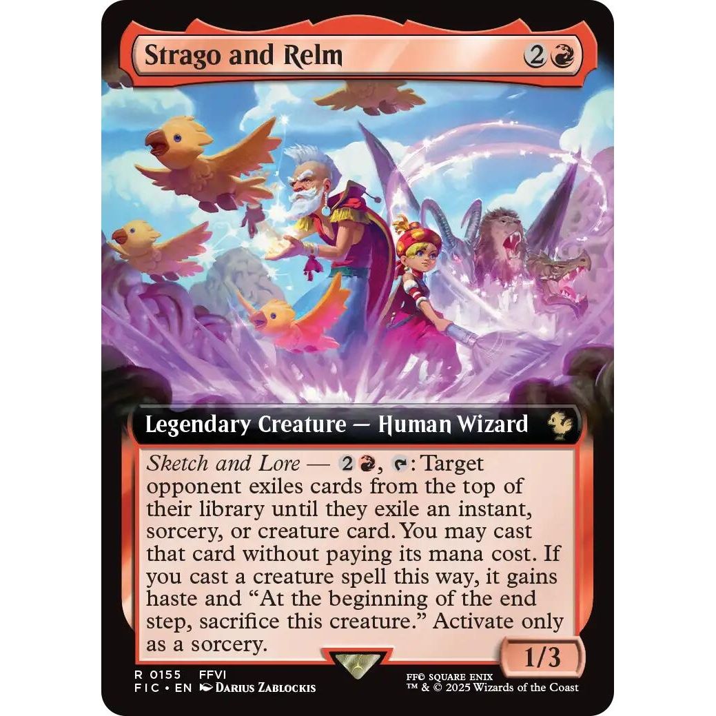 Image for Strago and Relm (Extended Art) (155) (FIC) - Magic: The Gathering