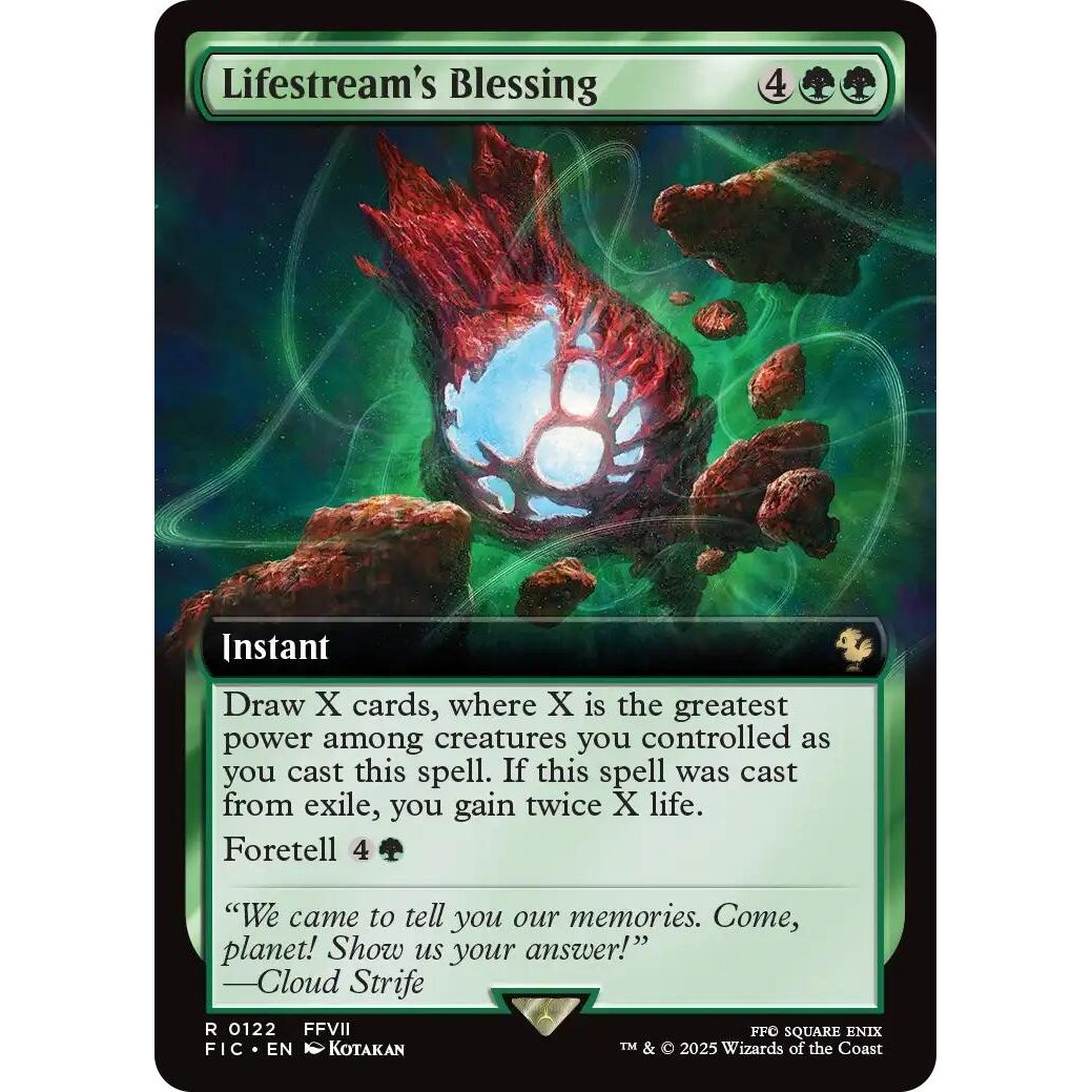 Image for Lifestream's Blessing (Extended Art) (122) (FIC) - Magic: The Gathering