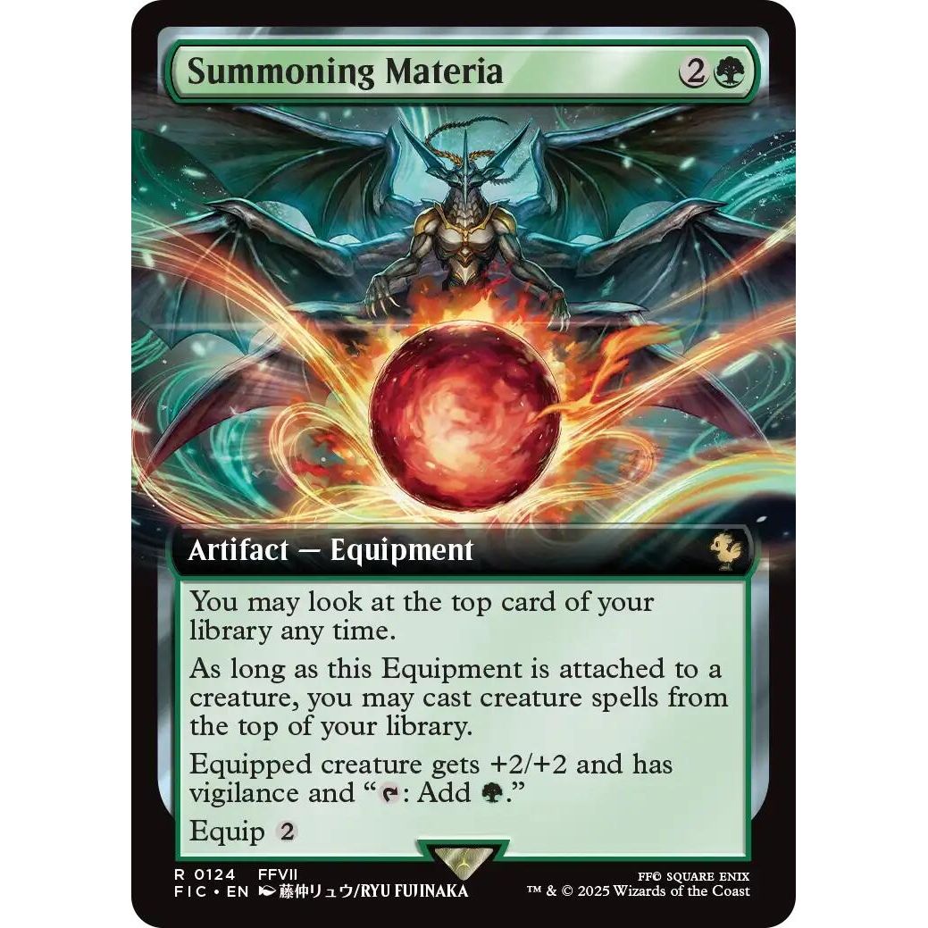 Image for Summoning Materia (Extended Art) (124) (FIC) - Magic: The Gathering