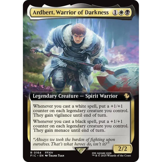 Image for Ardbert, Warrior of Darkness (Extended Art) (164) (FIC) - Magic: The Gathering