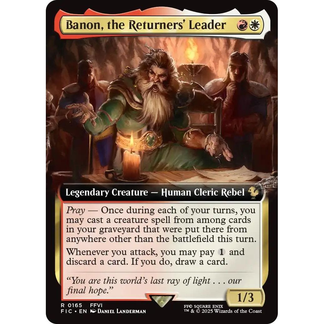 Image for Banon, the Returners' Leader (Extended Art) (165) (FIC) - Magic: The Gathering
