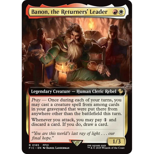 Image for Banon, the Returners' Leader (Extended Art) (165) (FIC) - Magic: The Gathering