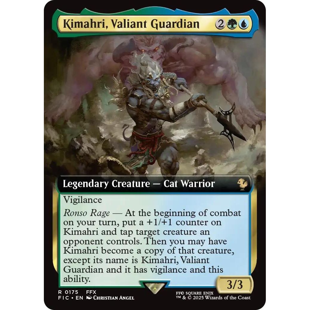 Image for Kimahri, Valiant Guardian (Extended Art) (175) (FIC) - Magic: The Gathering
