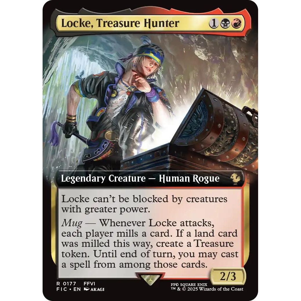 Image for Locke, Treasure Hunter (Extended Art) (177) (FIC) - Magic: The Gathering