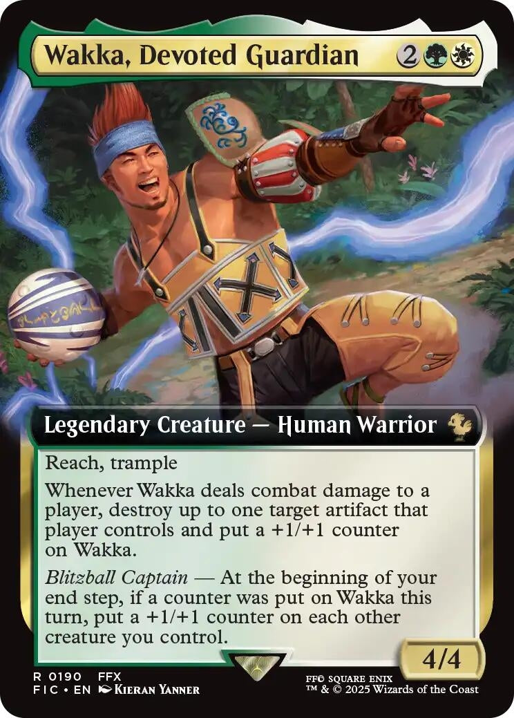Wakka, Devoted Guardian (Extended Art) (190) (FIC)