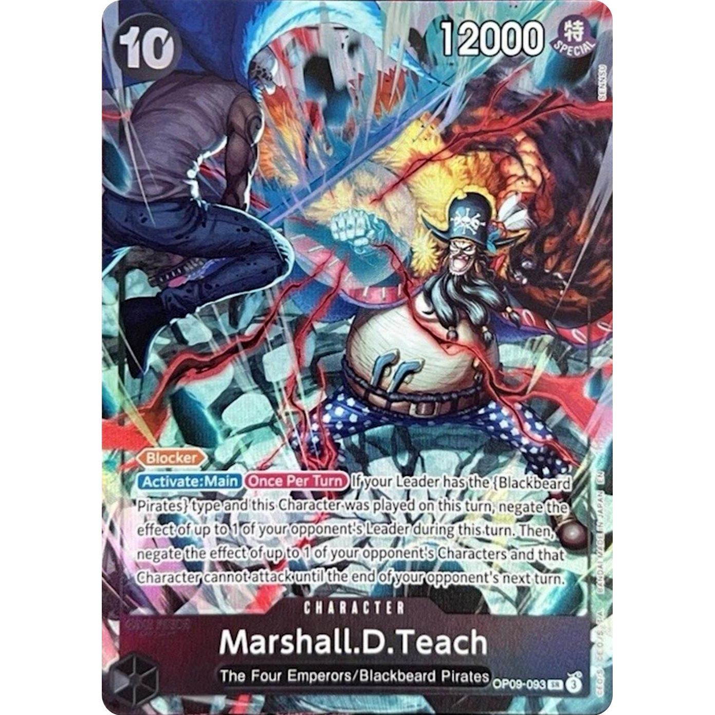 Image for Marshall.D.Teach (093) (English Version 2nd Anniversary Set) (OP09-093) (OP-PR) - One Piece Card Game