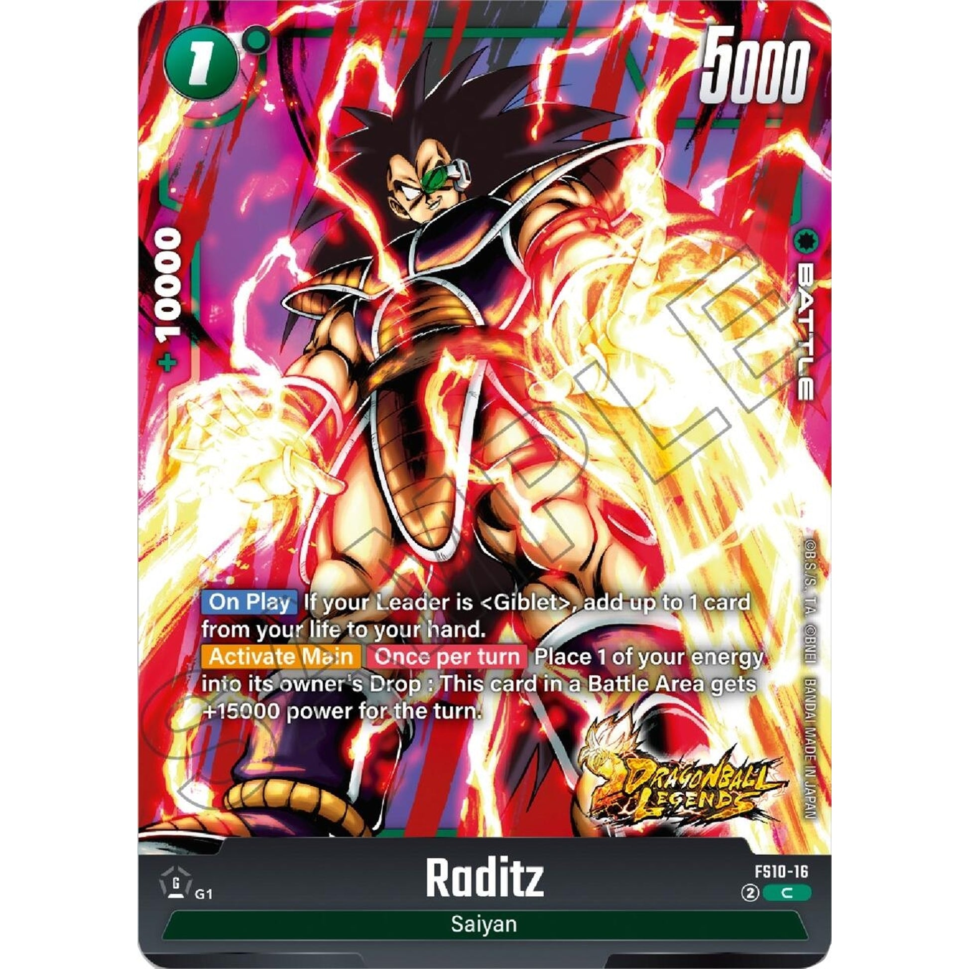 Image for Raditz (FS10-16) (FS10) - Dragon Ball Super: Fusion World