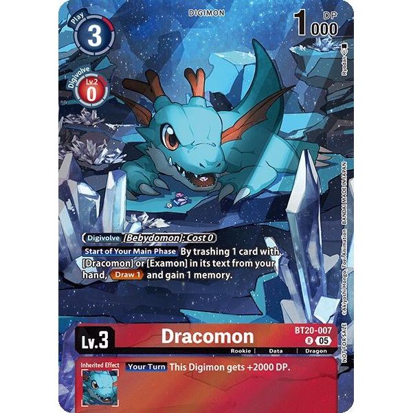 Image for Dracomon (Versus Monsters Legend Pack 2025) (BT20-007 R) (EX09) - Digimon Card Game