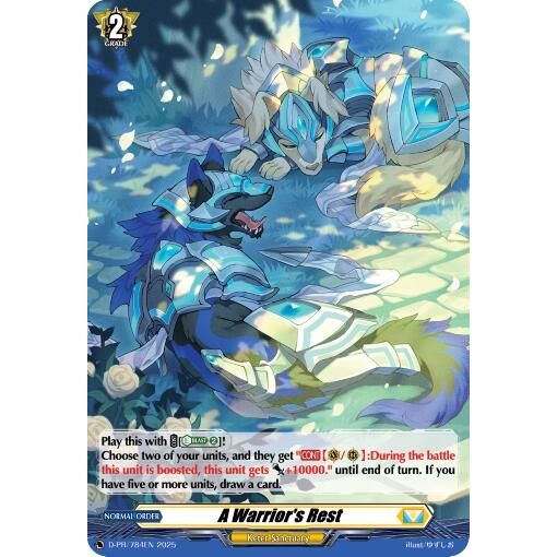 Image for A Warrior's Rest (Foil) (D-PR/784EN) (D-PR) - Cardfight Vanguard