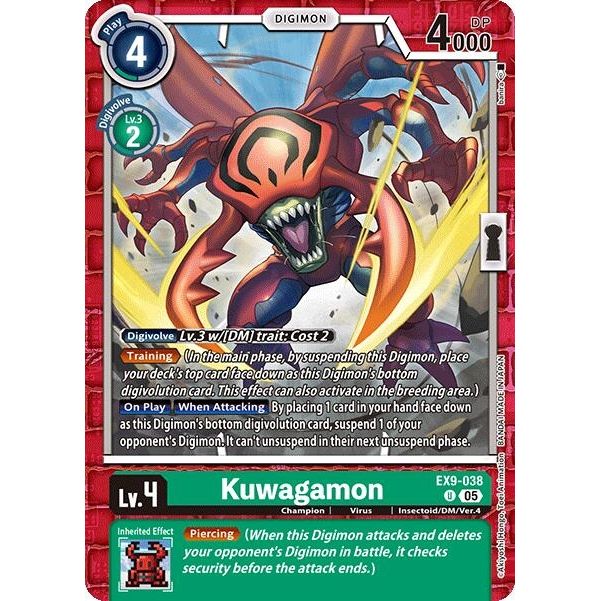 Image for Kuwagamon (EX9-038 U) (EX09) - Digimon Card Game